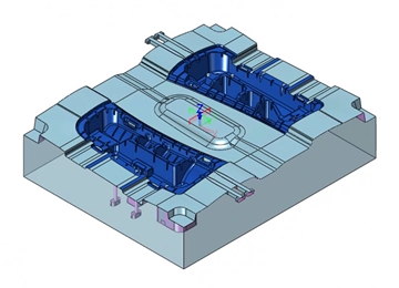 实例教程39：南宫28ng3D设计汽车塑料零件模具5-动模型芯镶件